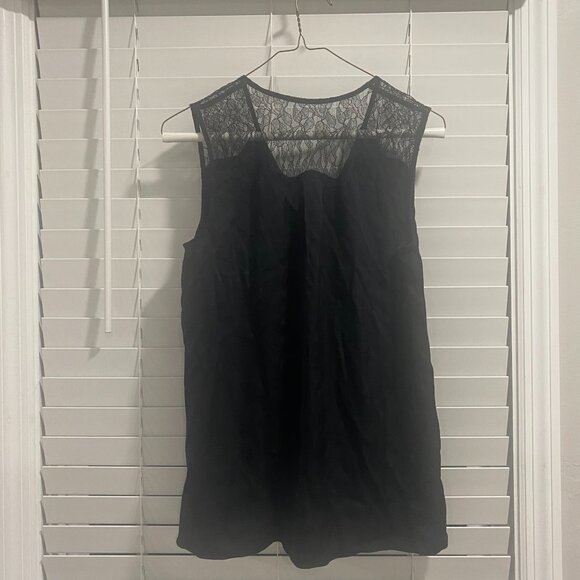 classiques enrier black silk tank top m - Picture 5 of 5